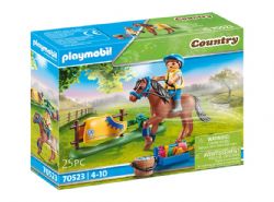 PLAYMOBIL COUNTRY - CAVALIER AVEC PONEY BRUN #70523